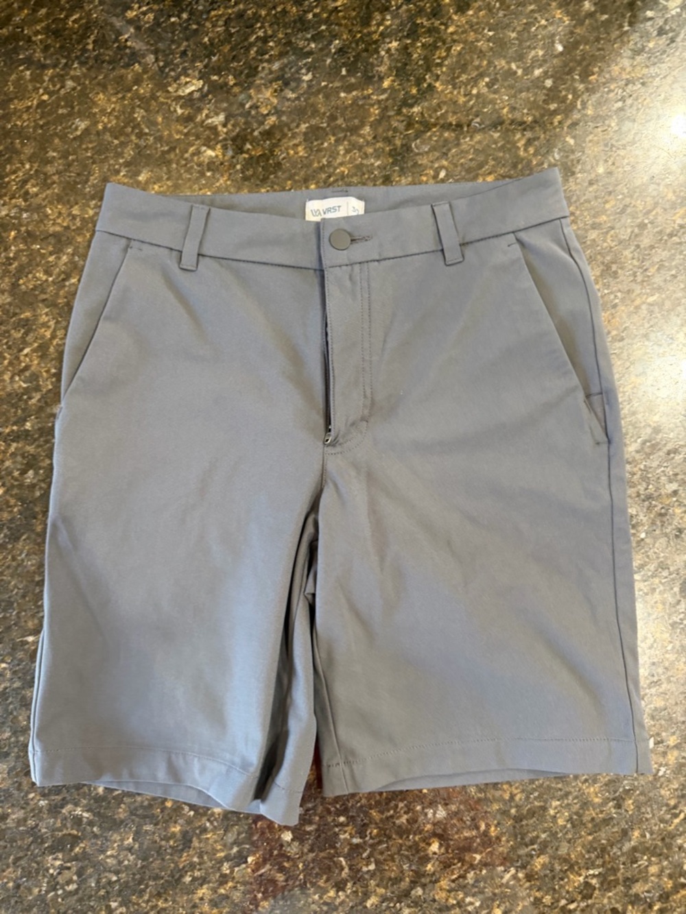 URST Men's Slate Gray Flat-Front Performance Shorts